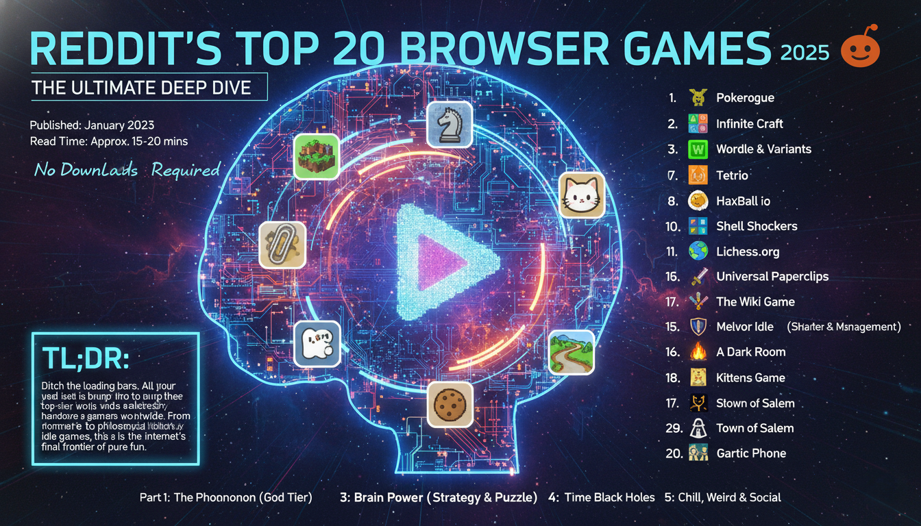 Top 20 Best Browser Games (Reddit Recommendations) – 2025