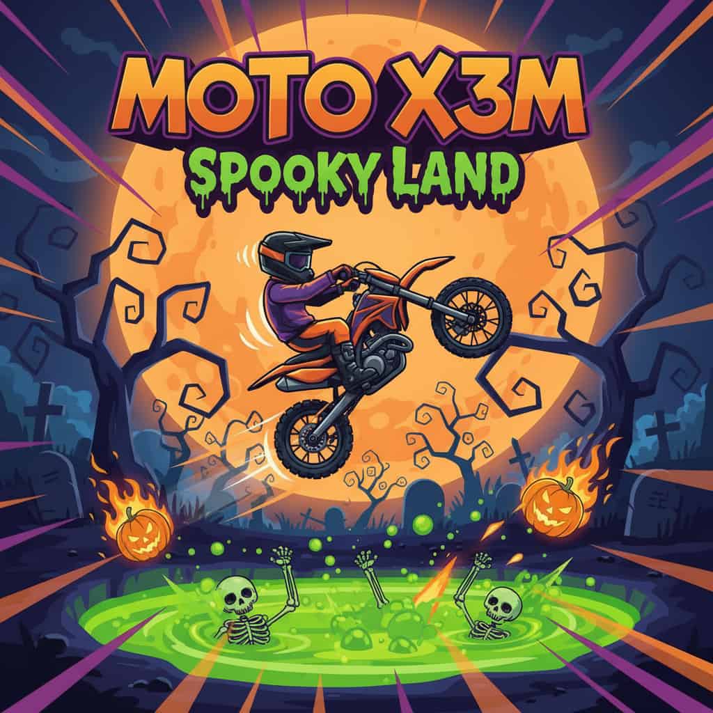 "Moto X3M 6: Spooky Land" Online Game Guide